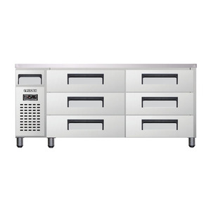 [에버젠] 높은서랍식 냉장고 1800 UDS-18DIE3-D/간냉식/디지털/올스텐