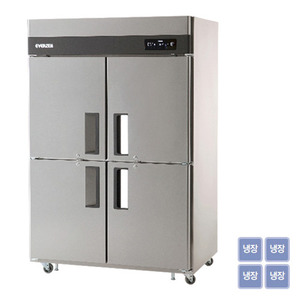 [에버젠] 45BOX 올냉장고 4도어 UDS-45RDE/직냉식/디지털/올스텐/냉장용