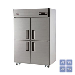 [유니크대성] 45BOX 올냉장고 4도어 UDS-45RAR, UDS-45RDR/직냉식/아날로그/디지털/냉장용