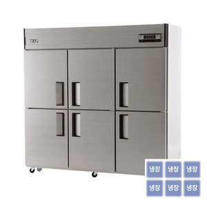 [유니크대성] 65BOX 올냉장고 6도어 UDS-65RAR, UDS-65RDR/직냉식/아날로그/디지털/냉장용