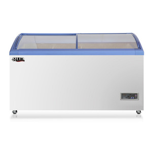 [유니크대성] 수평형 곡면 쇼케이스 1500 CGS-450F-1/직냉식/아날로그/디지털/냉동용